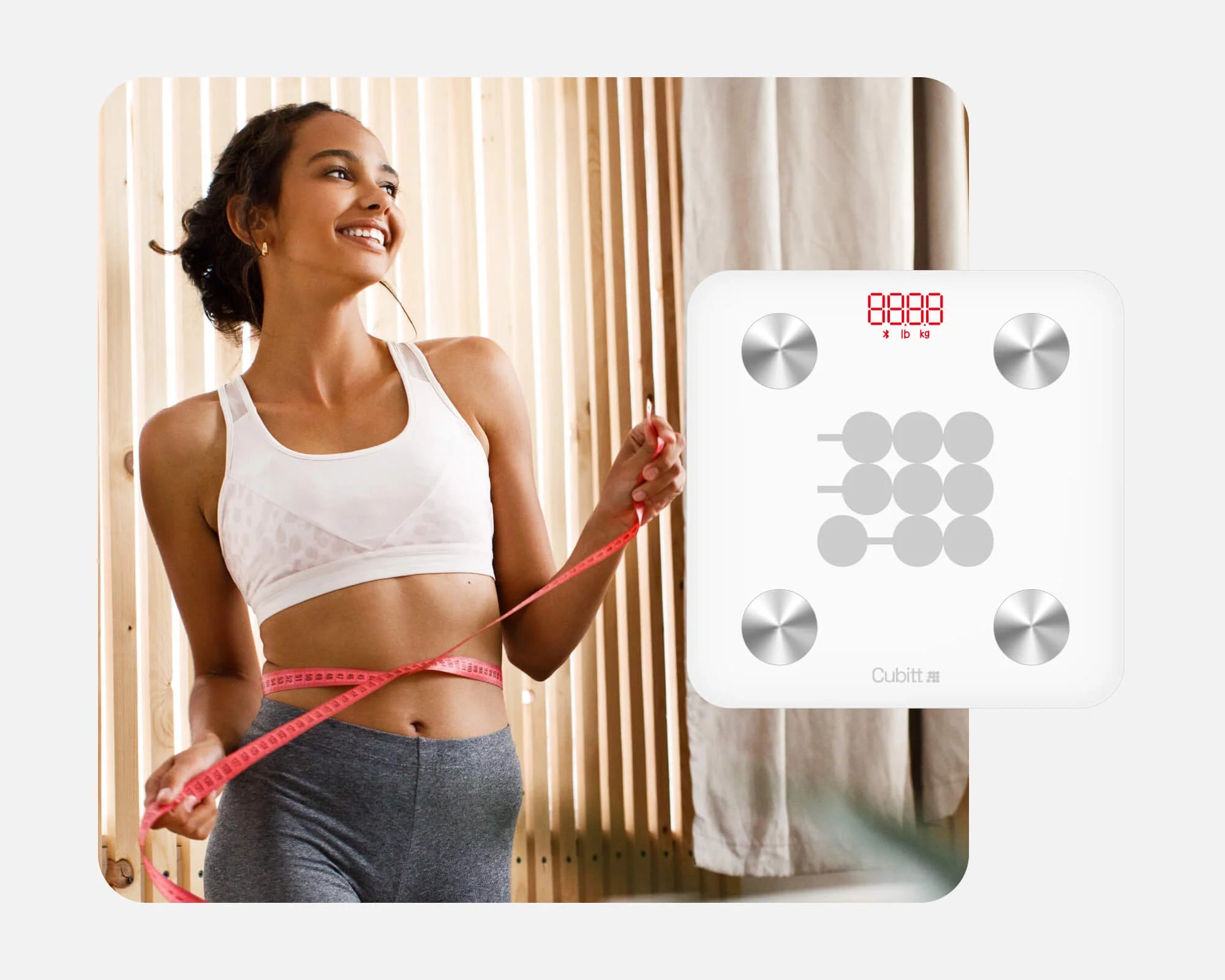  CUBITT - Báscula de peso digital inteligente, analizador de  composición corporal, IMC, masa muscular, báscula de grasa corporal con  sincronización de aplicación para teléfono inteligente con Bluetooth  (negro) : Salud y